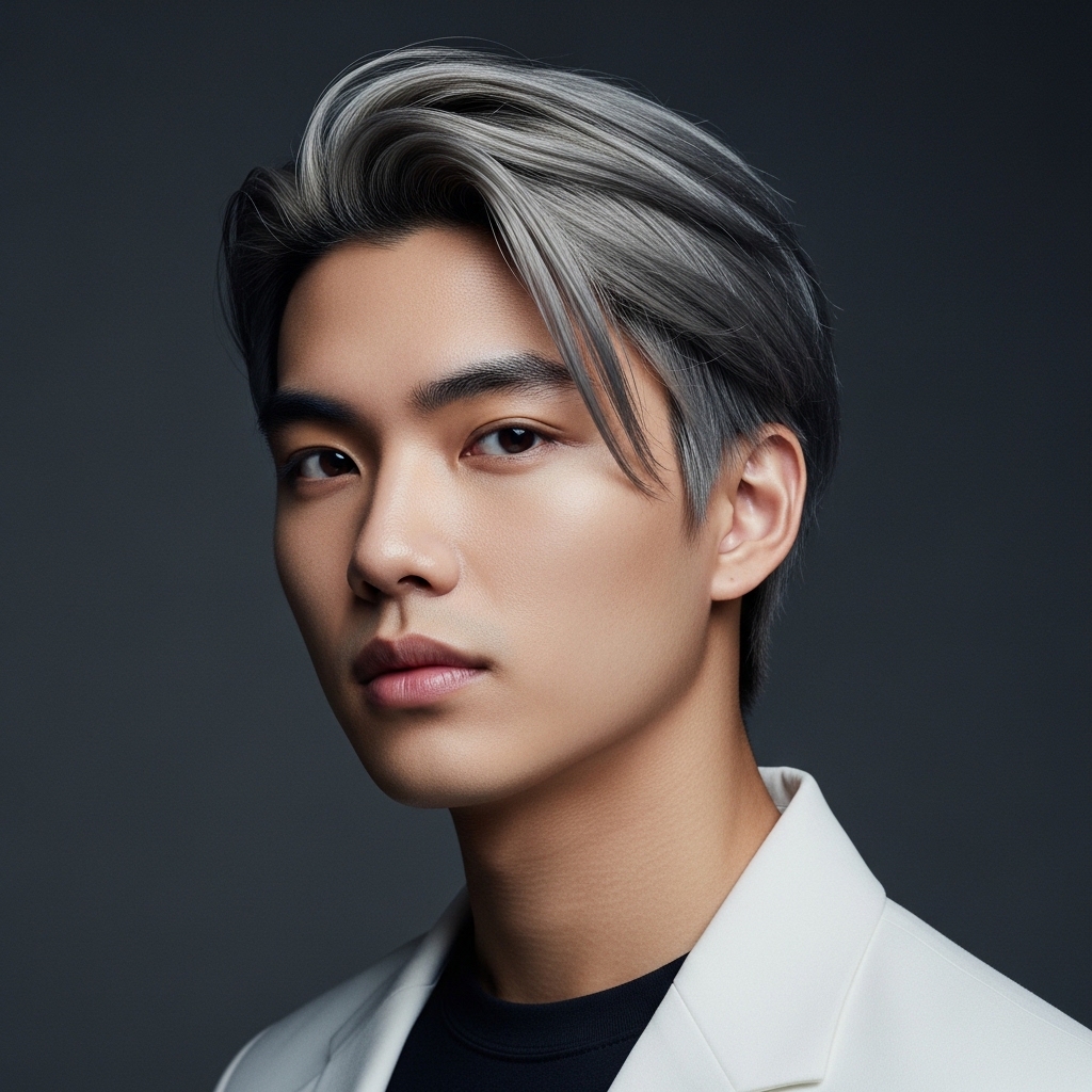 Ash Gray Dyed Style