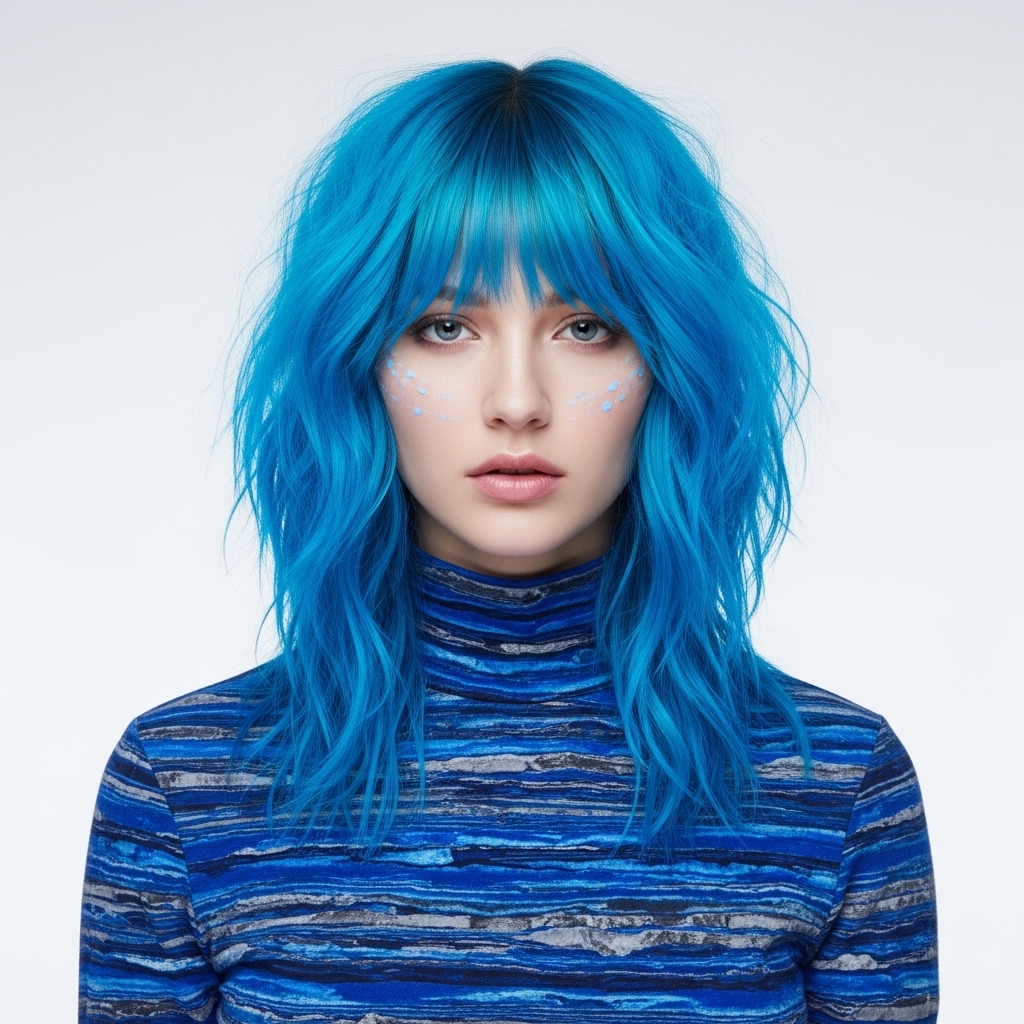 Electric Blue Rock Layers