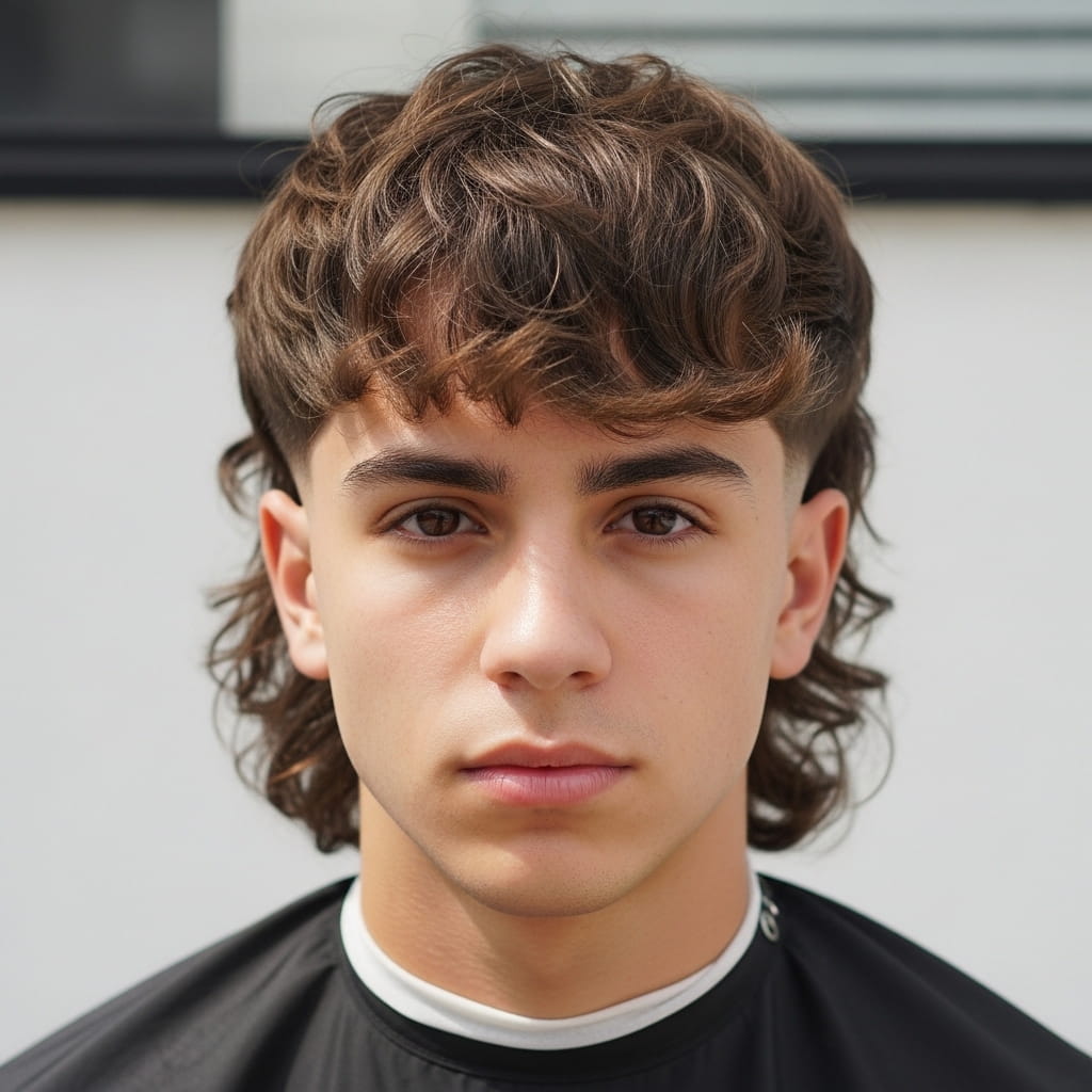 Faded Fringe Mullet