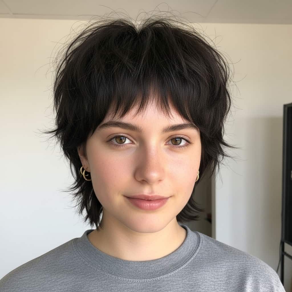 Messy Fringe Shag