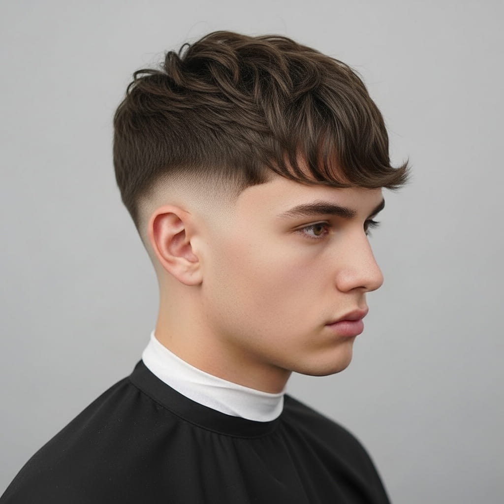 Mid Fade Wolf Cut
