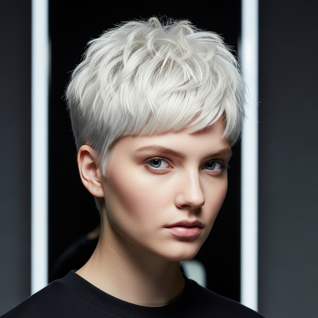 Platinum Blonde Rock Pixie