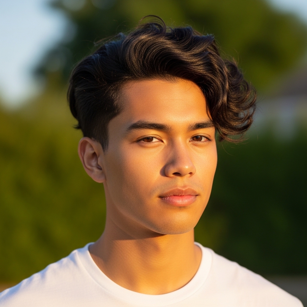 Relaxed Long Top Curls