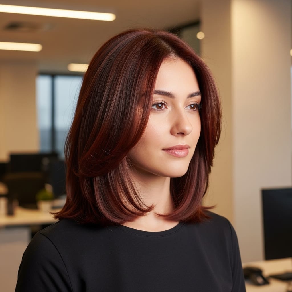 Subtle Auburn Brown