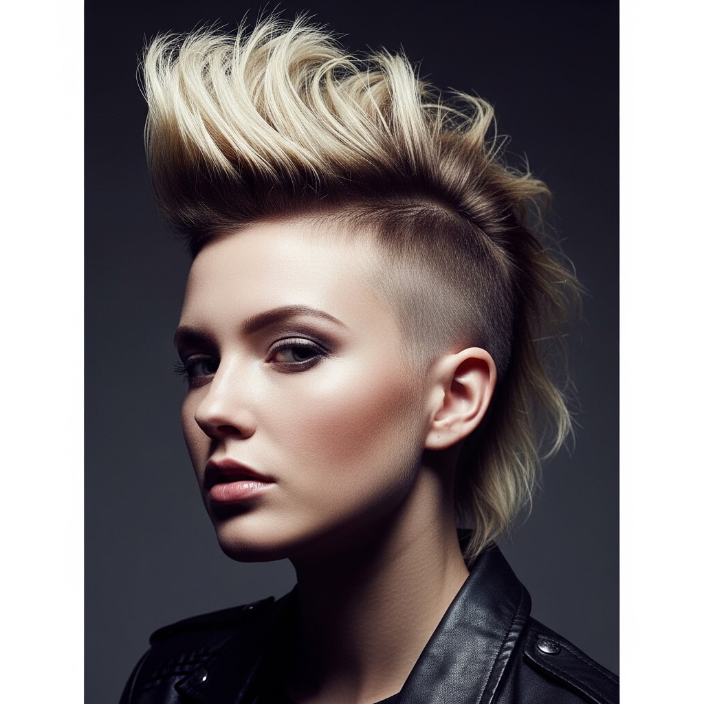 Textured Mohawk Cut